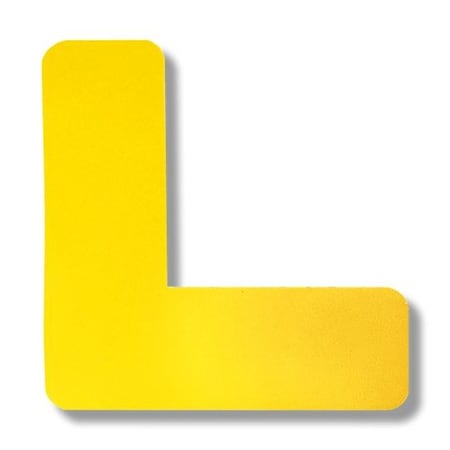 Pristine Products Yellow Floor Marking Angles, 12PK QAngleY12x12x4_12pk